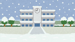 いらすとや　雪が降る校舎.jpg